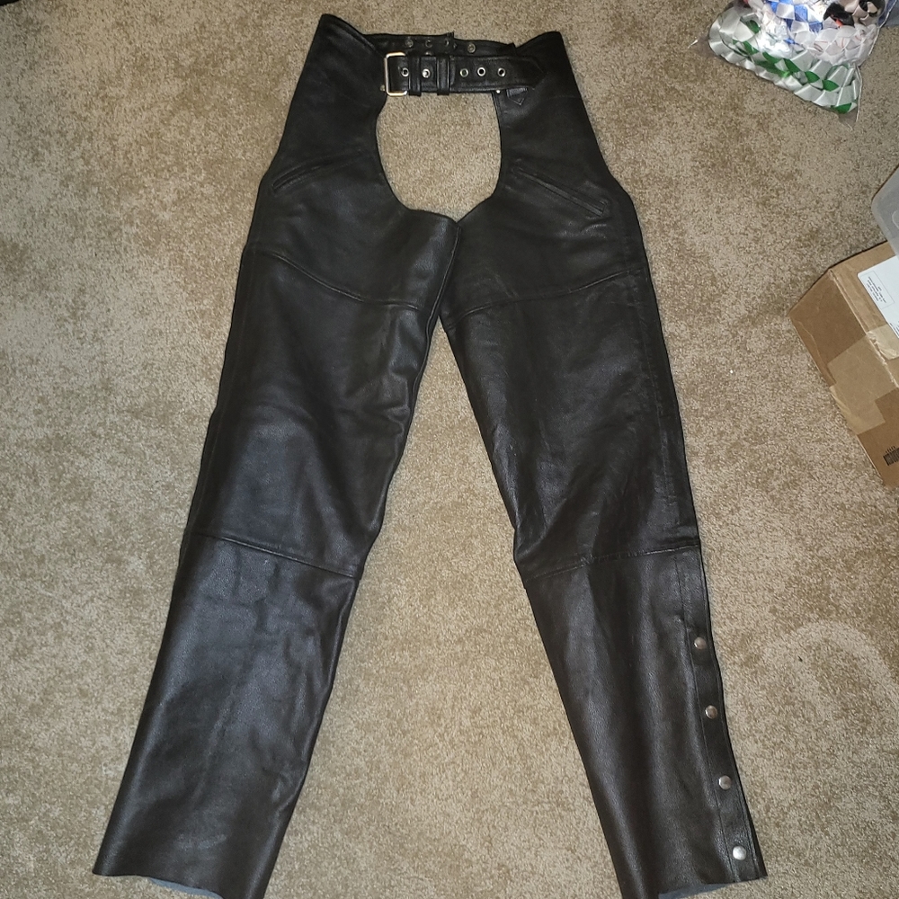 Women's leather chaps